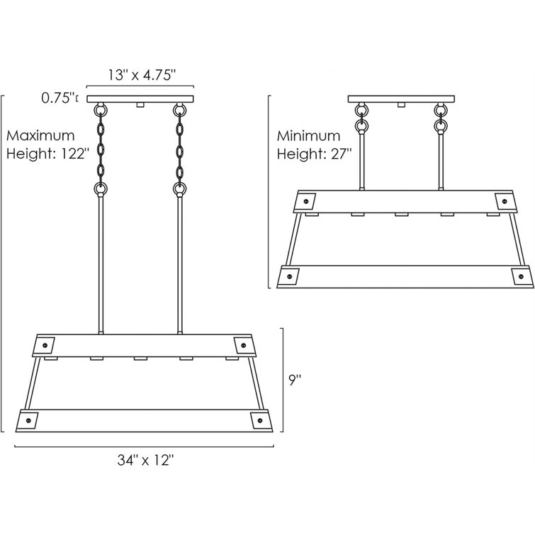 Gracie Oaks 5 Light Kitchen Island Pendant Wayfair Canada